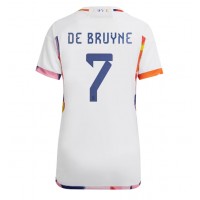 Echipament fotbal Belgia Kevin De Bruyne #7 Tricou Deplasare Mondial 2022 pentru femei maneca scurta